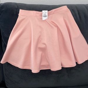 Pink flowy skirt